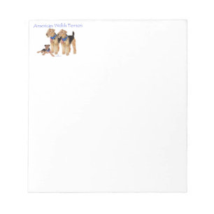 Bloco De Notas Terriers Galeses Americanos