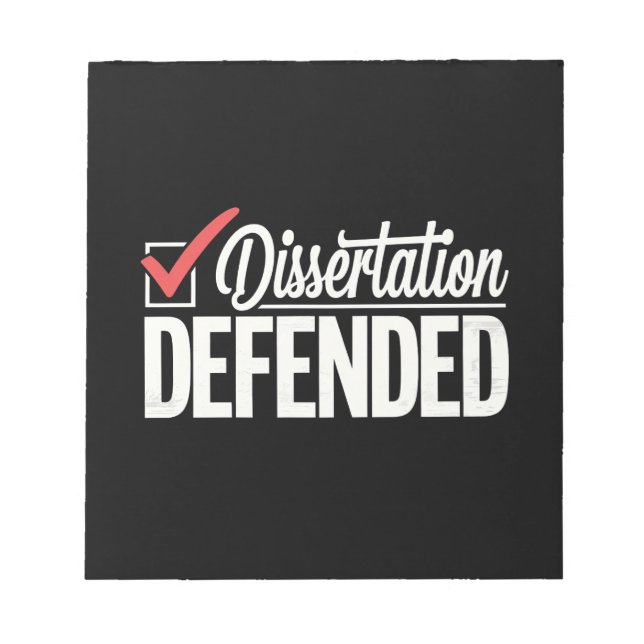 Bloco De Notas Tese Defendida Graduado PhD Graduação (Frente)