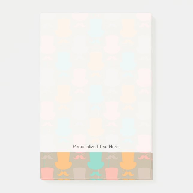 Bloco De Notas Teste padrão 2 do bigode (Frente)