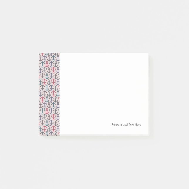 Bloco De Notas Teste padrão da âncora (Frente)