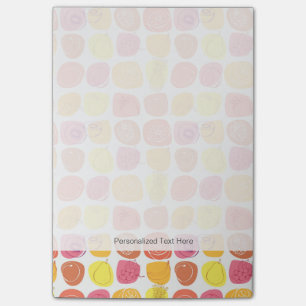 Bloco De Notas Teste padrão da fruta