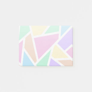 Bloco De Notas Teste padrão de mosaico Pastel do arco-íris