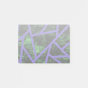 Bloco De Notas Teste padrão de mosaico violeta e verde