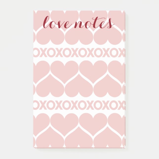 Bloco De Notas Teste padrão do dia dos namorados (Frente)