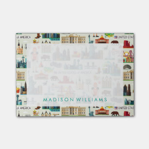 Bloco De Notas Teste padrão dos símbolos dos Estados Unidos