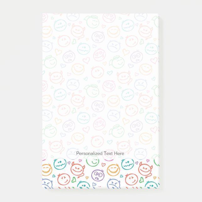 Bloco De Notas teste padrão dos sorrisos (Frente)