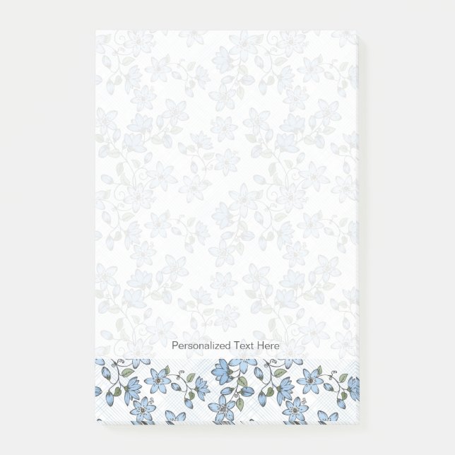 Bloco De Notas Teste padrão floral 2 2 (Frente)