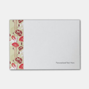Bloco De Notas Teste padrão floral 2 da elegância abstrata