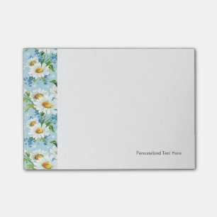 Bloco De Notas Teste padrão floral brilhante bonito à moda 2