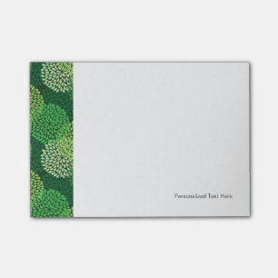Bloco De Notas Teste padrão floral verde