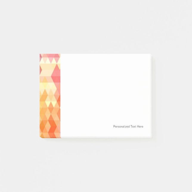 Bloco De Notas Teste padrão geométrico 1 (Frente)