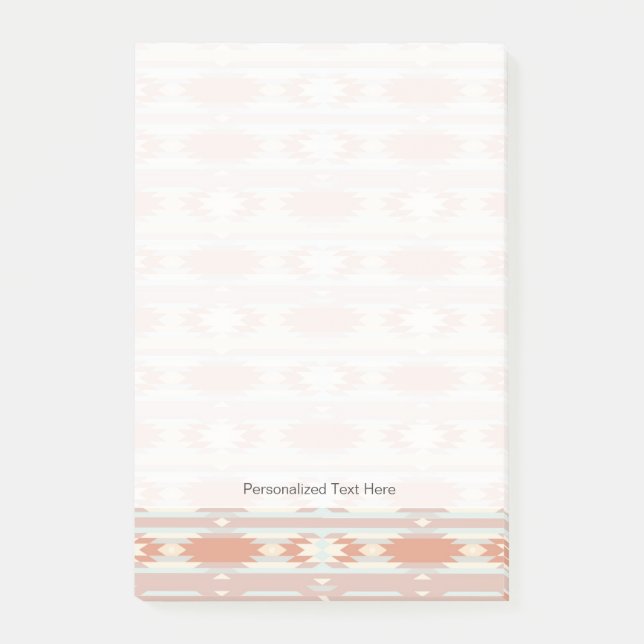 Bloco De Notas Teste padrão geométrico no estilo asteca 3 (Frente)