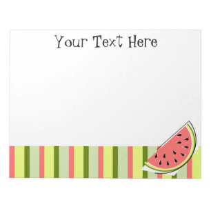 Bloco De Notas Texto Clássico de Faixa de Fatia de Melancia