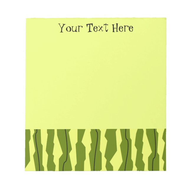 Bloco De Notas Texto de distribuição de melancia (Frente)
