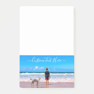 Bloco De Notas Texto de Foto Personalizado com Fotos de seus Anim