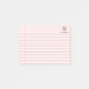 Bloco De Notas Texto do logotipo Papel de notebook da escola vinc