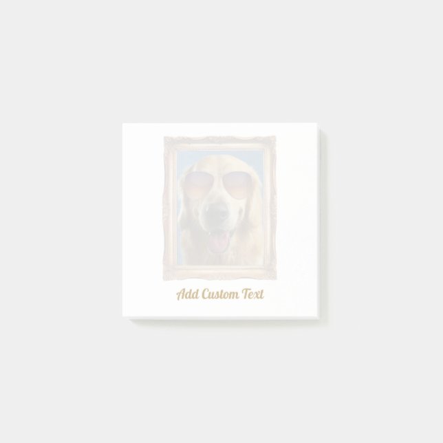 Bloco De Notas Texto Personalizado Da Família Pets De Cães De Fra (Frente)