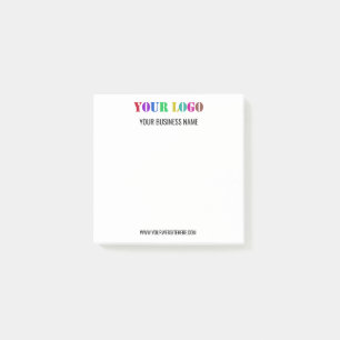 Bloco De Notas Texto personalizado do logotipo da empresa Notas d