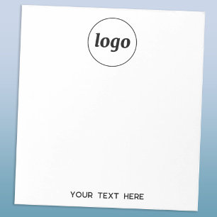 Bloco De Notas Texto Simples de Logotipo Promocional Empresarial