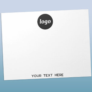 Bloco De Notas Texto simples para o logotipo Promocional para emp