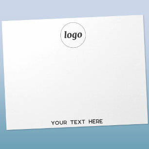 Bloco De Notas Texto simples para o logotipo Promocional para emp