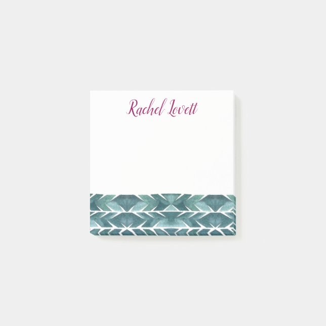 Bloco De Notas Textura de Cactus Verde Posta (Frente)