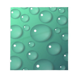 Bloco De Notas Textura de derramamento de chuva em teal