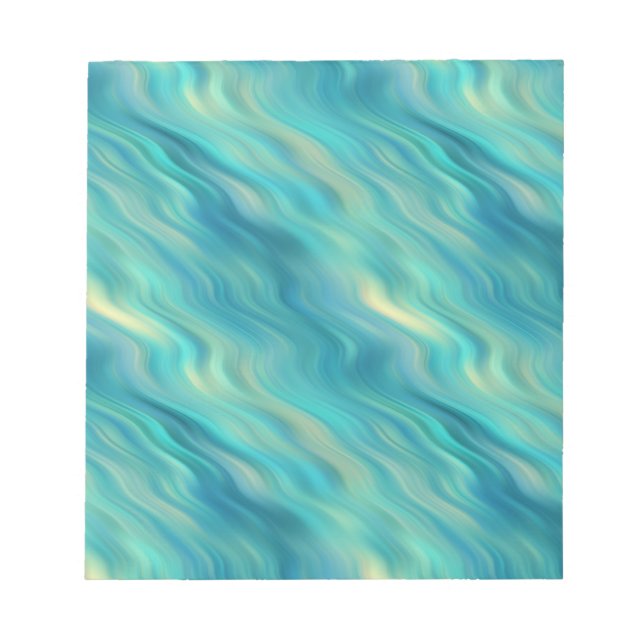 Bloco De Notas Textura de onda de Hydrangea azul (Frente)