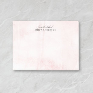 Bloco De Notas Textura em aquarela rosa a partir da mesa de