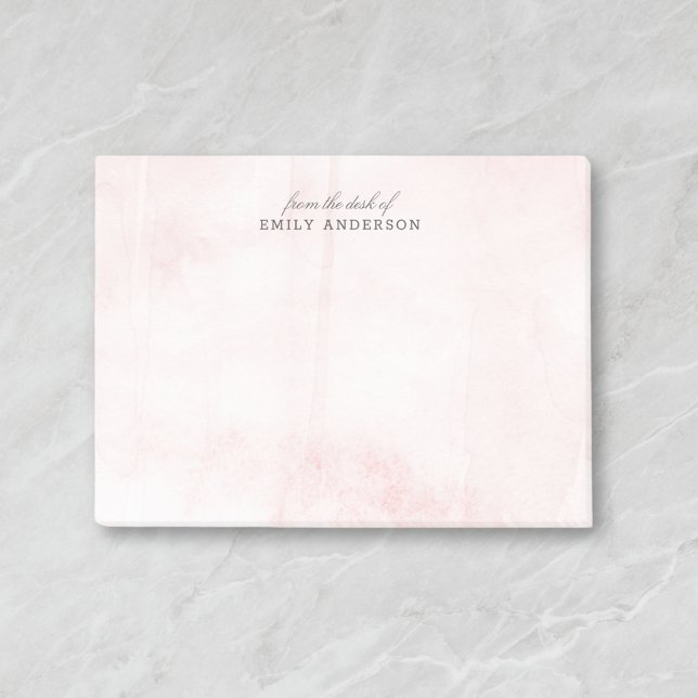 Bloco De Notas Textura em aquarela rosa a partir da mesa de (Criador carregado)