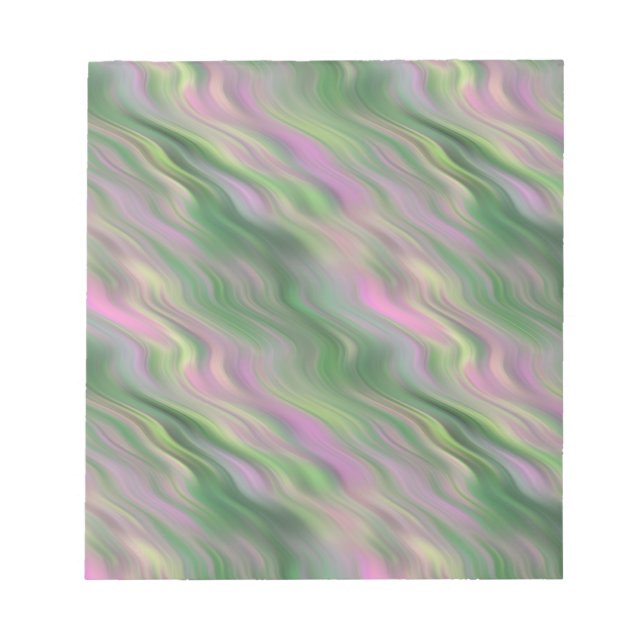Bloco De Notas Textura ondulada rosa de chicote (Frente)