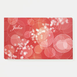 Bloco De Notas Textura vermelha do inclinação do estilo de Bokeh.