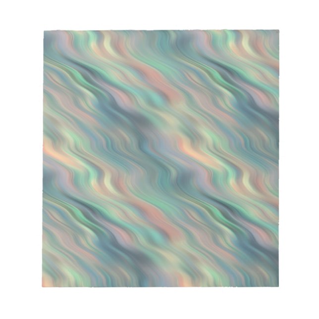 Bloco De Notas Textura Wavy Iris Azul (Frente)