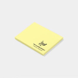 Bloco De Notas The Clopen Effect - Black Logo Post-it Notes