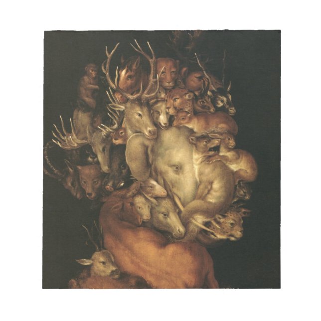 Bloco De Notas The Four Elements: Earth - Giuseppe Arcimboldo (Frente)