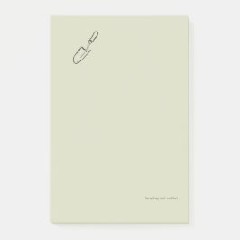 Bloco De Notas The Trowel -Botanists Pause- Minimalist