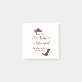 Bloco De Notas This Wife is a showgirl bachelorette party name da