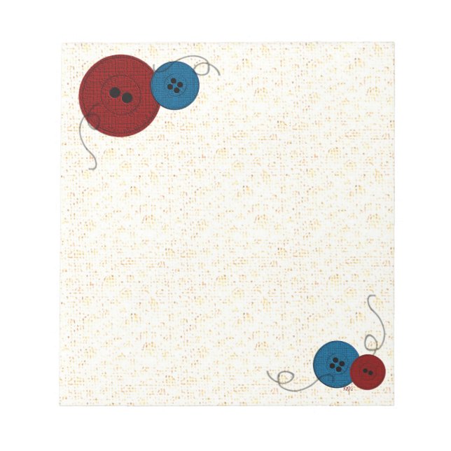 Bloco De Notas Threads e Botões (Frente)