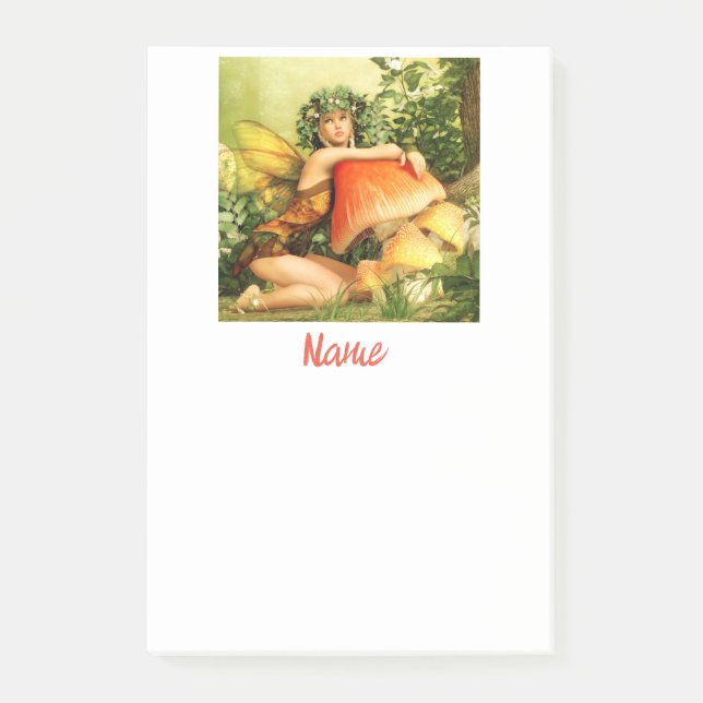 Bloco De Notas Thunder_Cove da fada do Cogumelo (Frente)