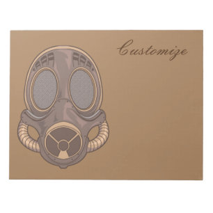 Bloco De Notas Thunder_Cove da Máscara de Gás Steampunk