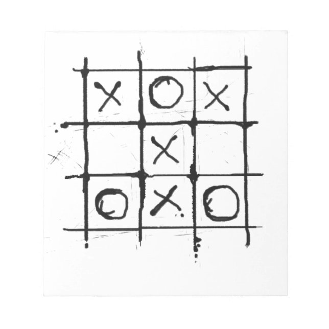 Bloco De Notas Tic Tac Toe (Frente)