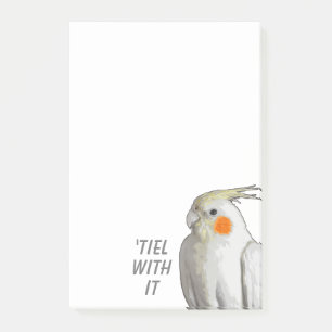 Bloco De Notas Tiel / Lide Com Isso Pet Cockatiel Lista de Tarefa