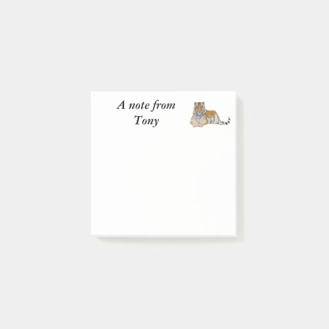 Bloco De Notas Tigre (Frente)