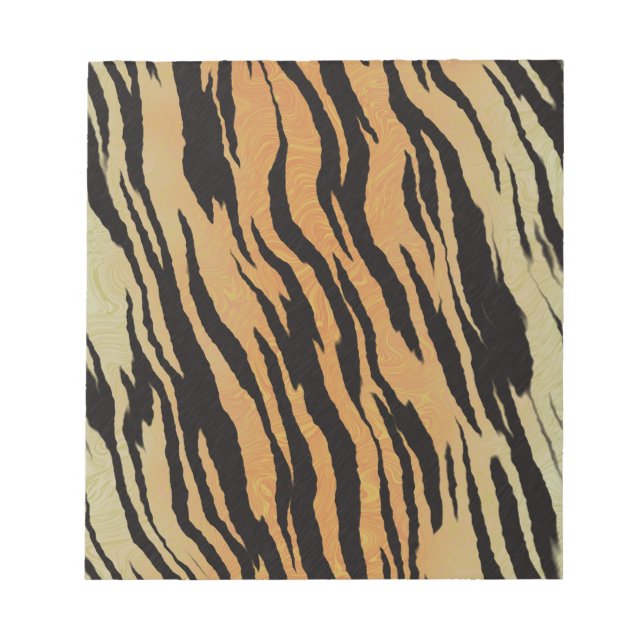 Bloco De Notas Tigre de fundo de textura de padrão uniforme (Frente)