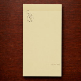 Bloco De Notas Tinteiro Dark Academia – Biblioteca Vintage Minima