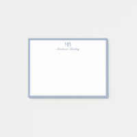 Tipografia Decorativa Monograma | Azul poeirento