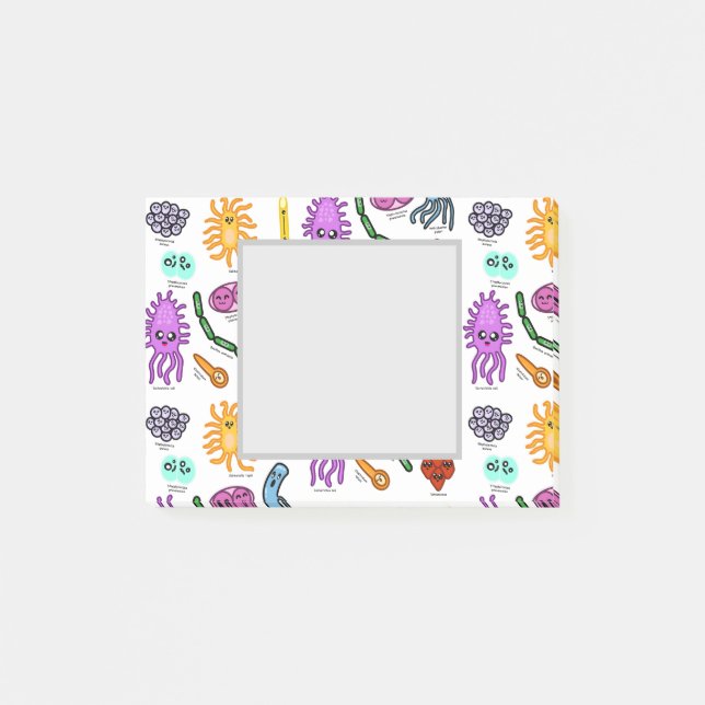 Bloco De Notas Tipos De Bactérias (Frente)