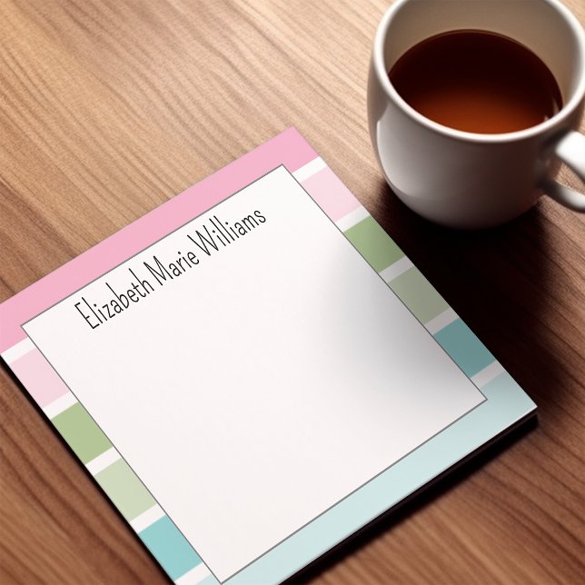 Bloco De Notas Tiras de Pastel Modernas (Criador carregado)