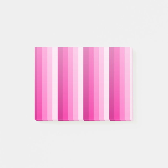 Bloco De Notas Tiras de sombra rosa-quente (Frente)