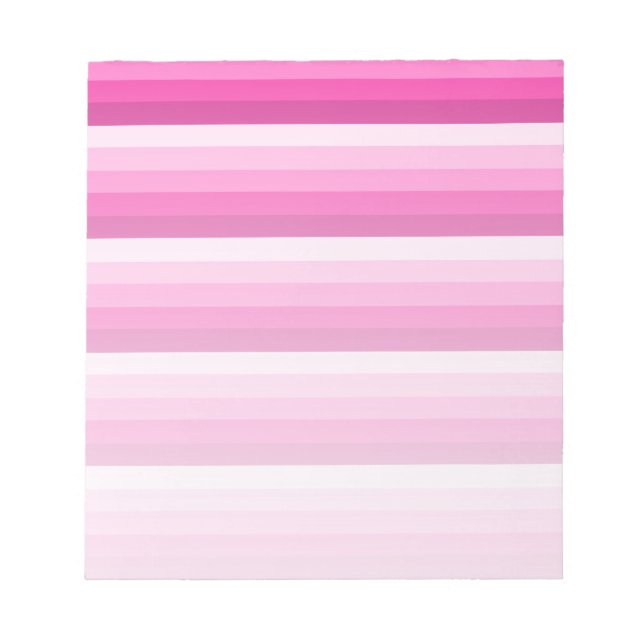 Bloco De Notas Tiras de sombra rosa-quente (Frente)